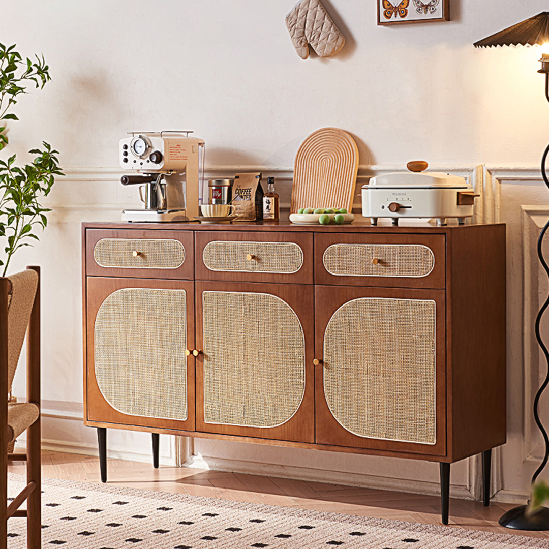 Antonio Long Sideboard, Solid Wood-Weilai Concept-Weilai Concept