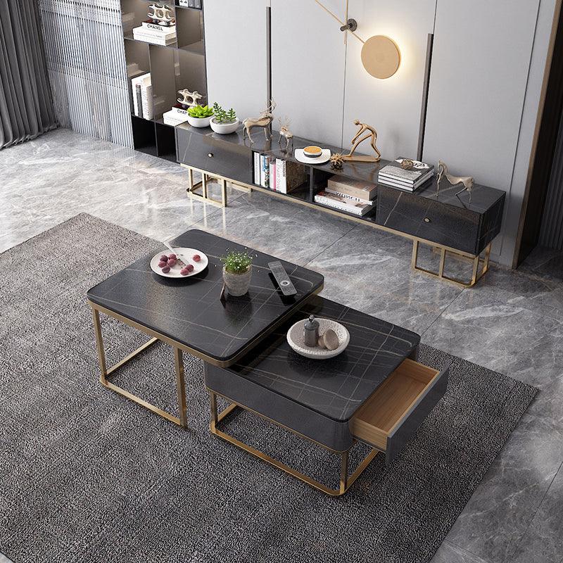 Lorelei Nesting Coffee Table Set, Sintered Stone-Weilai Concept-Weilai Concept