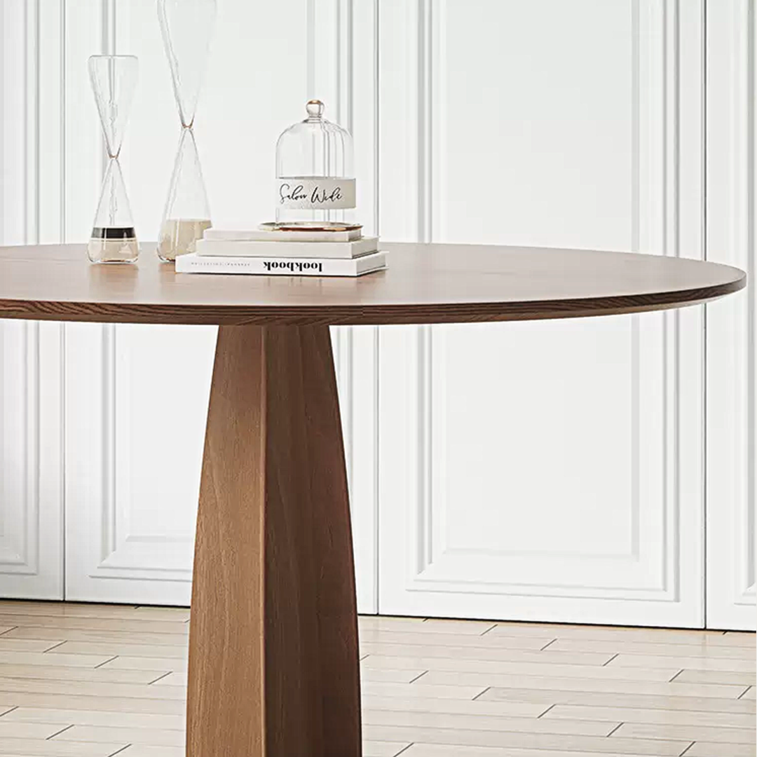 Seraphina Round Dining Table, Solid Wood-Weilai Concept-Weilai Concept
