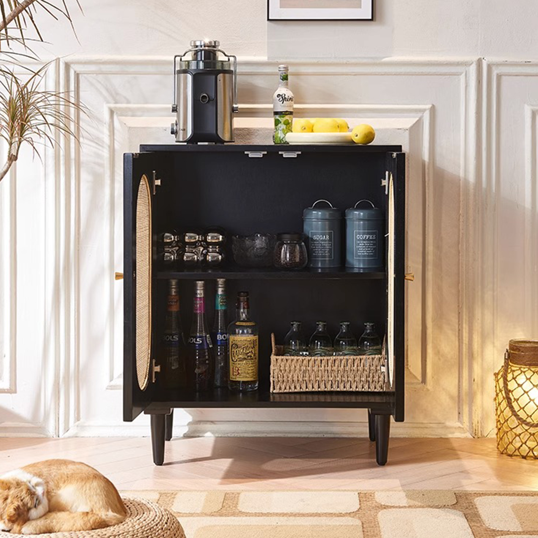 Beatrix Retro Rattan Sideboard-Weilai Concept-Weilai Concept
