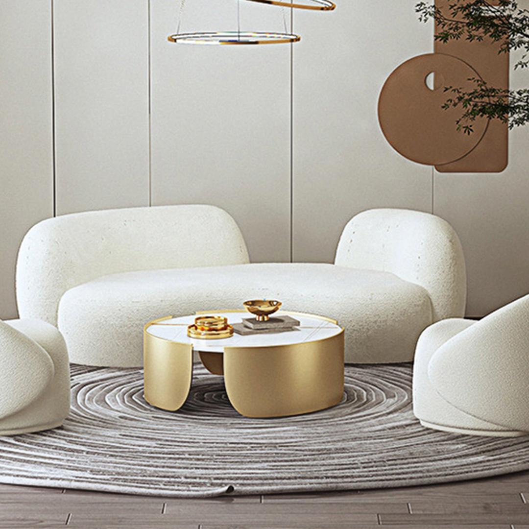 Elara Modern Curved Two Seater, Three Seater Sofa, Boucle-Weilai Concept-Weilai Concept