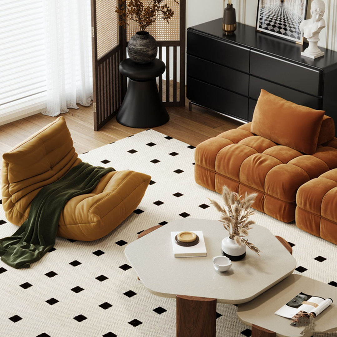 Paloma French Two Seater, Three Seater, Modular Sofa, Velvet-Weilai Concept-Weilai Concept