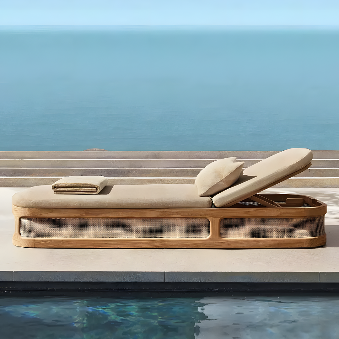 Marina Reclining Outdoor Sun Lounger, Daybed-Weilai Concept-Weilai Concept