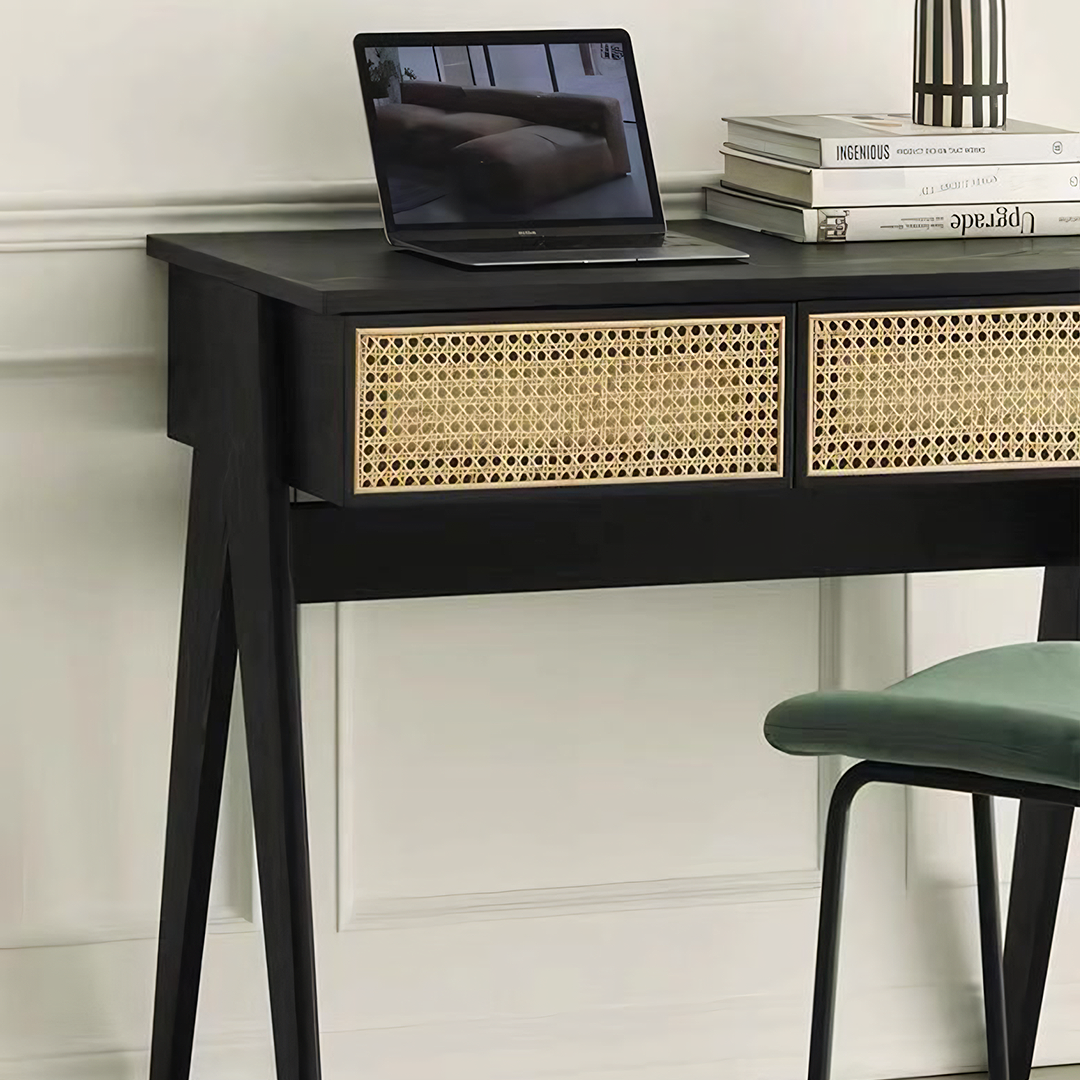 Lambeth Office Desk, Black-Weilai Concept-Weilai Concept