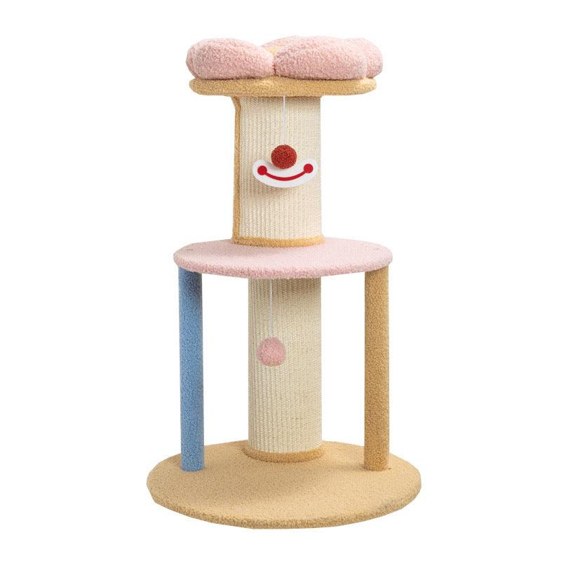 Lori Cat Climber, Cat Tree, Coral Fleece-Weilai Concept-A-Weilai Concept