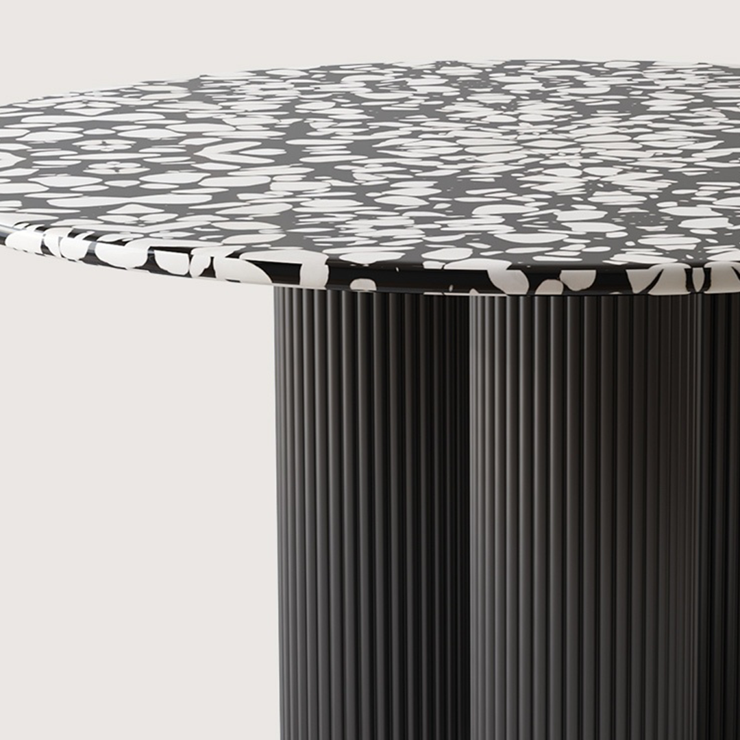 Nelli Modern Round Dining Table, Marble-Weilai Concept-Weilai Concept