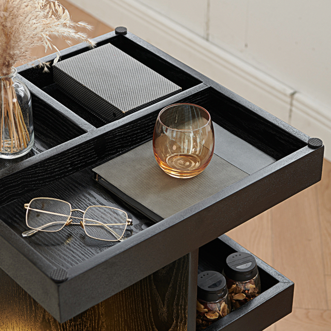 Cassandra Narrow Side Table, Black-Weilai Concept-Weilai Concept