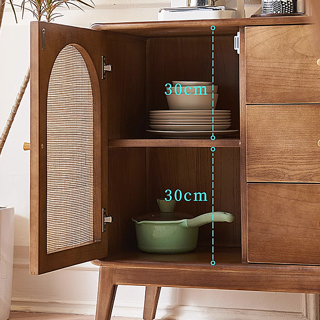 Luxander Vintage Sideboard, Walnut-Weilai Concept-Weilai Concept