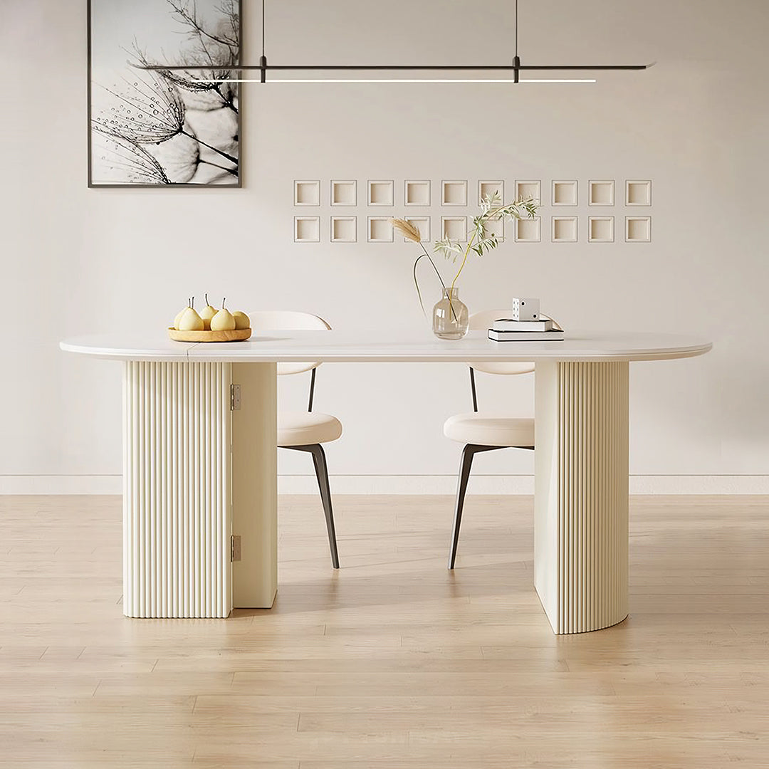 Pacheco Foldable Dining Table, Oval