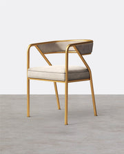 Dwight Dining Chair, Gold Frame
