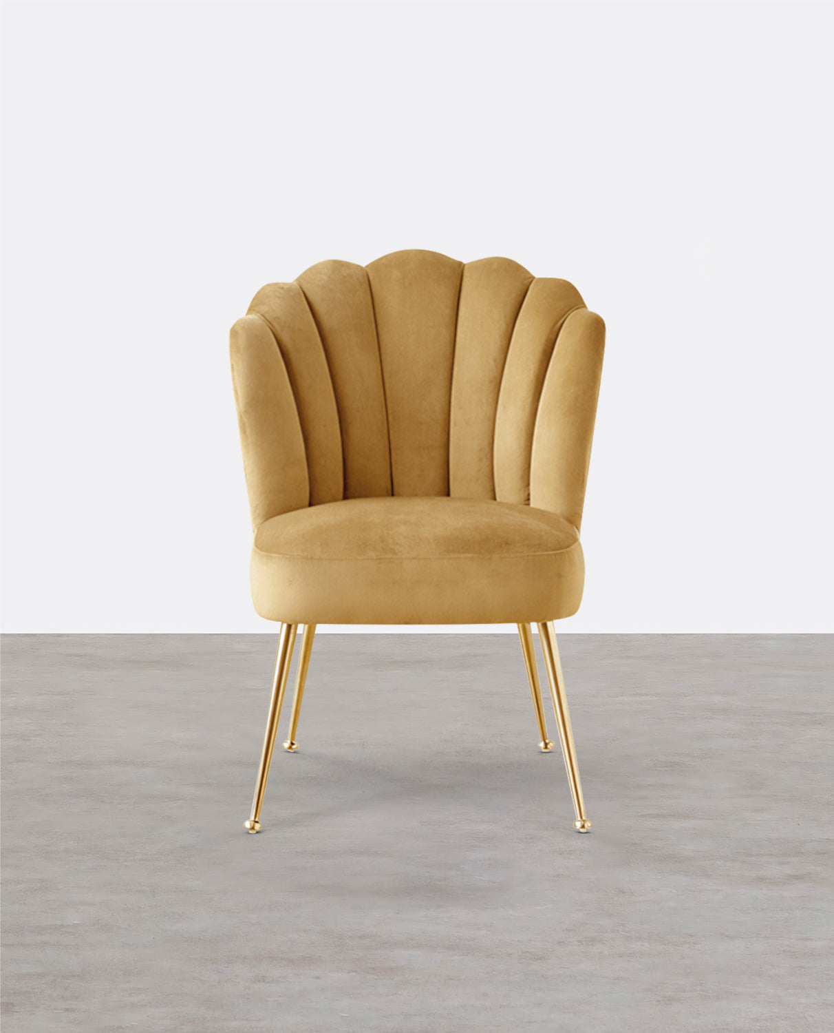R3 Shell Dining Chair, Velvet