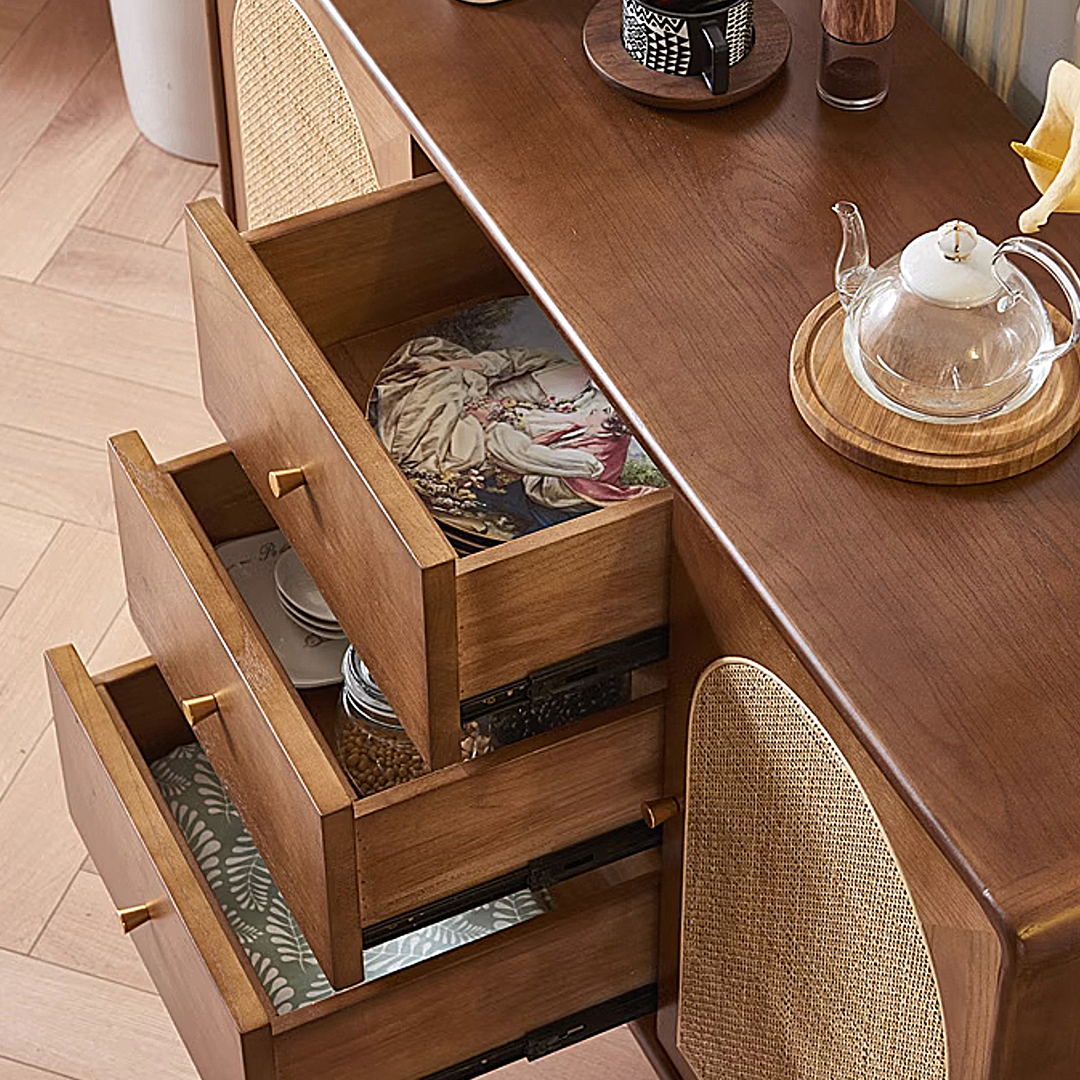 Luxander Vintage Sideboard, Walnut-Weilai Concept-Weilai Concept