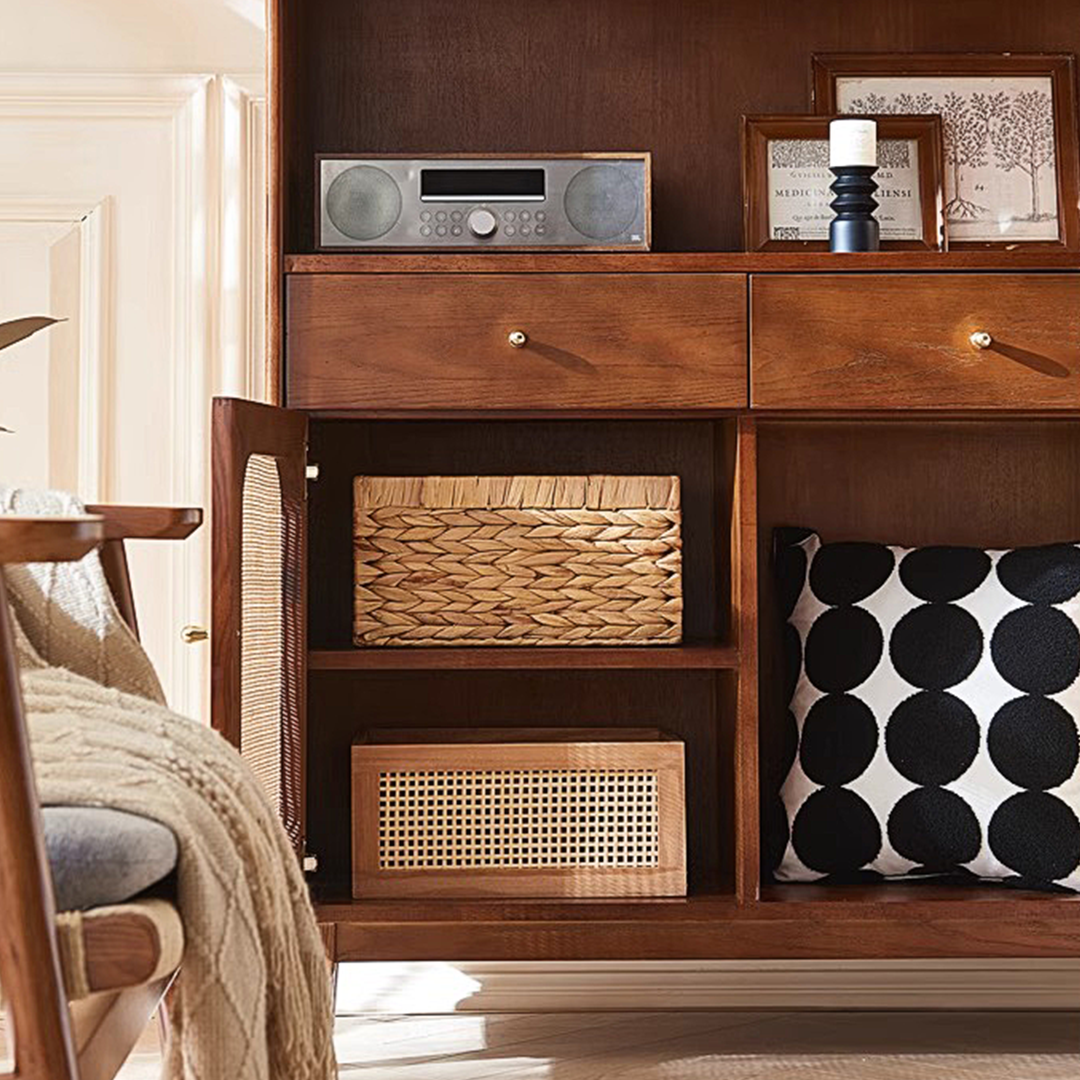 Ruby Tall Sideboard, Antique Sideboard-Weilai Concept-Weilai Concept