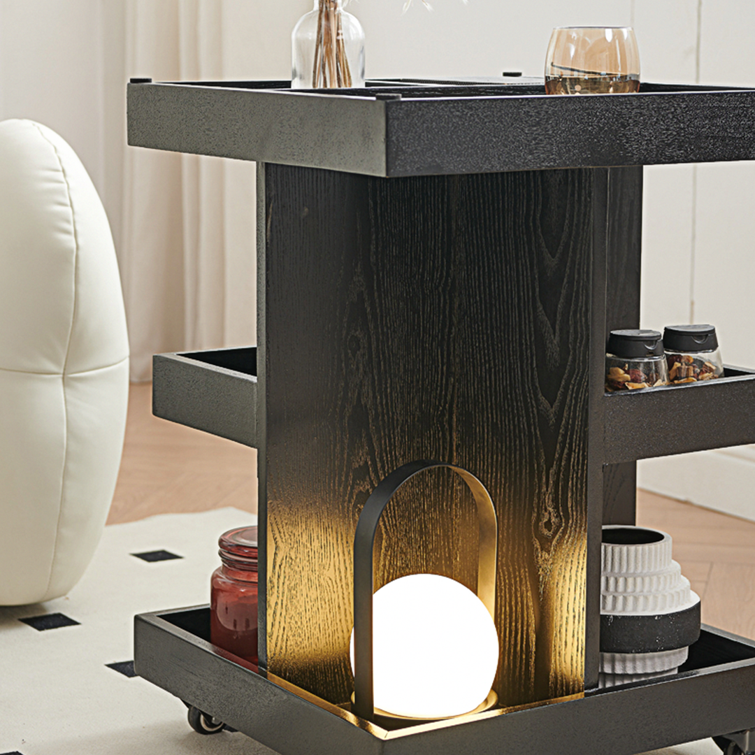 Cassandra Narrow Side Table, Black-Weilai Concept-Weilai Concept