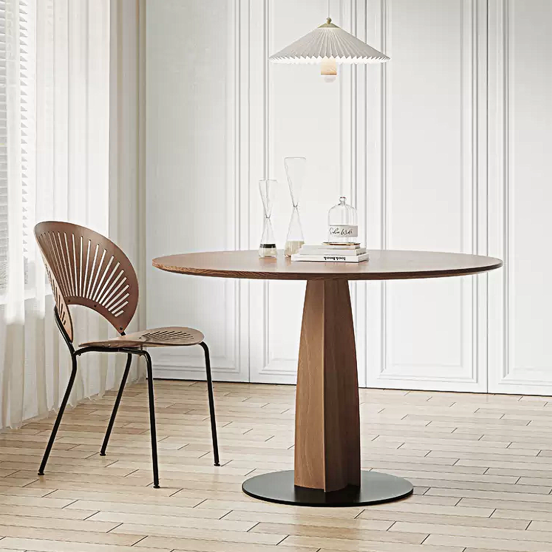 Seraphina Round Dining Table, Solid Wood-Weilai Concept-Weilai Concept