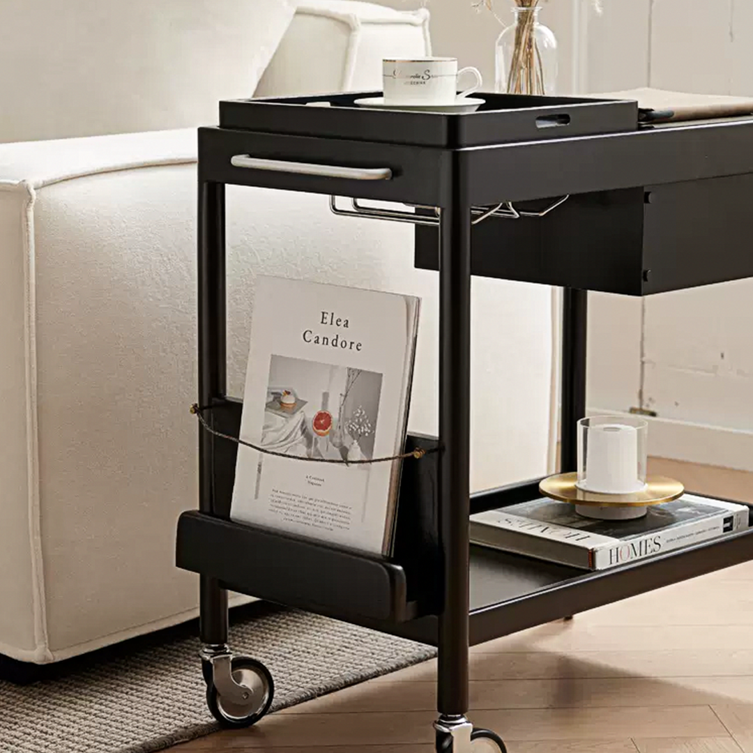 Orion With Magazine Rack Side Table-Weilai Concept-Weilai Concept