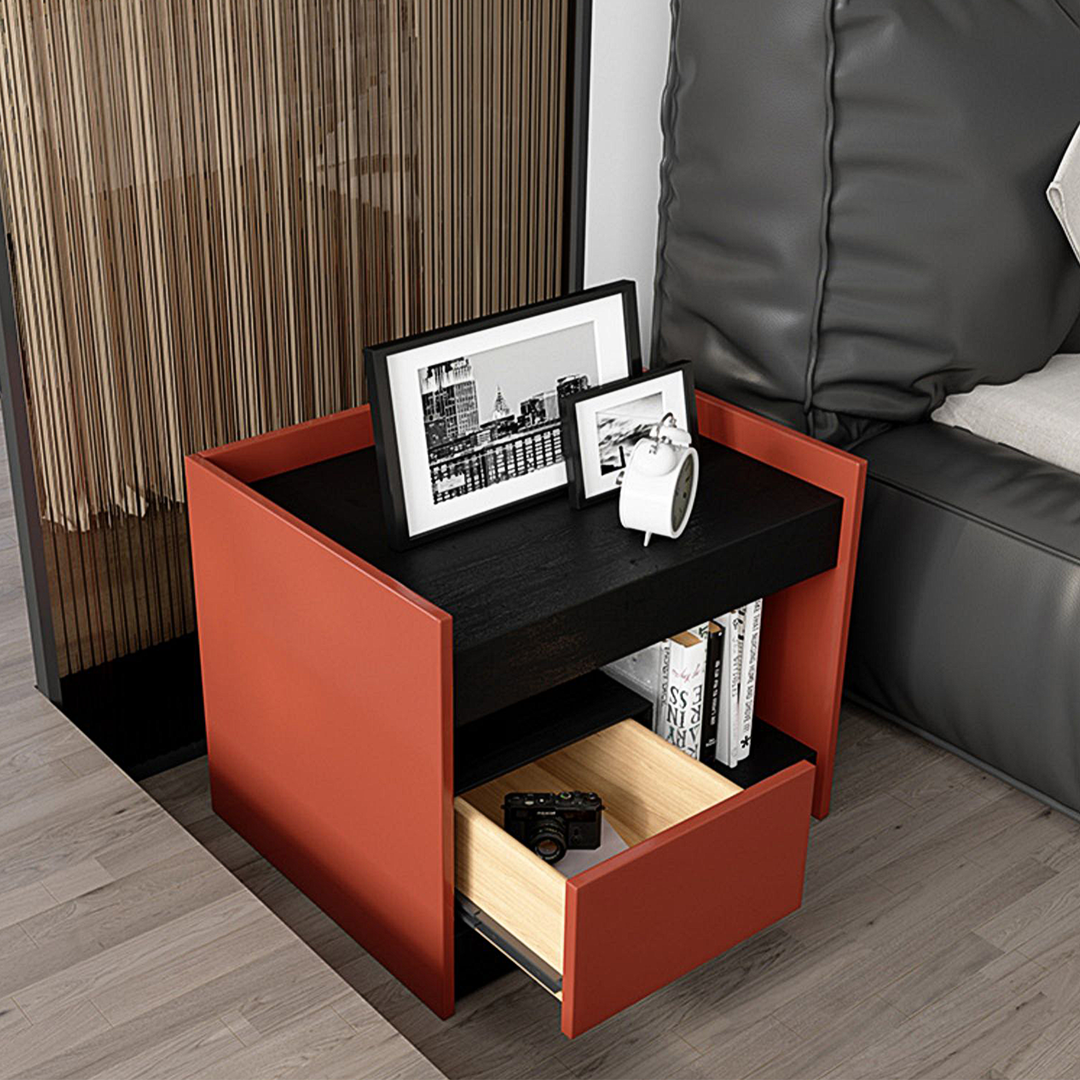 Isolde Wooden Bedside Table-Weilai Concept-Weilai Concept