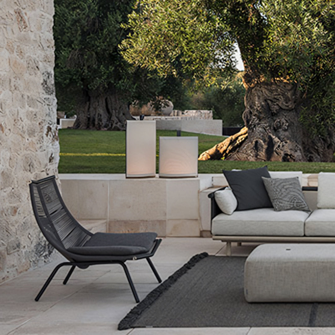 Iqbal Outdoor Lounge Chair With Footstool