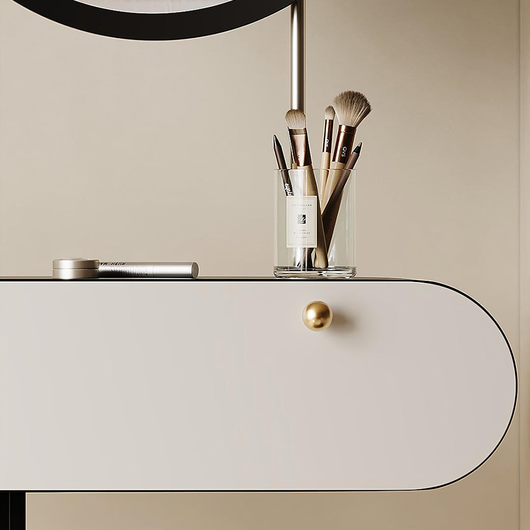Suzuki Small Dressing Table With Mirror, Slimline Dressing Table-Weilai Concept-Weilai Concept