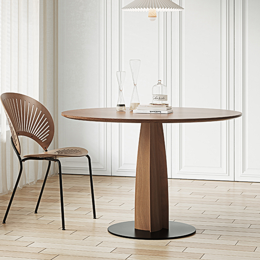 Seraphina Round Dining Table, Solid Wood-Weilai Concept-Weilai Concept