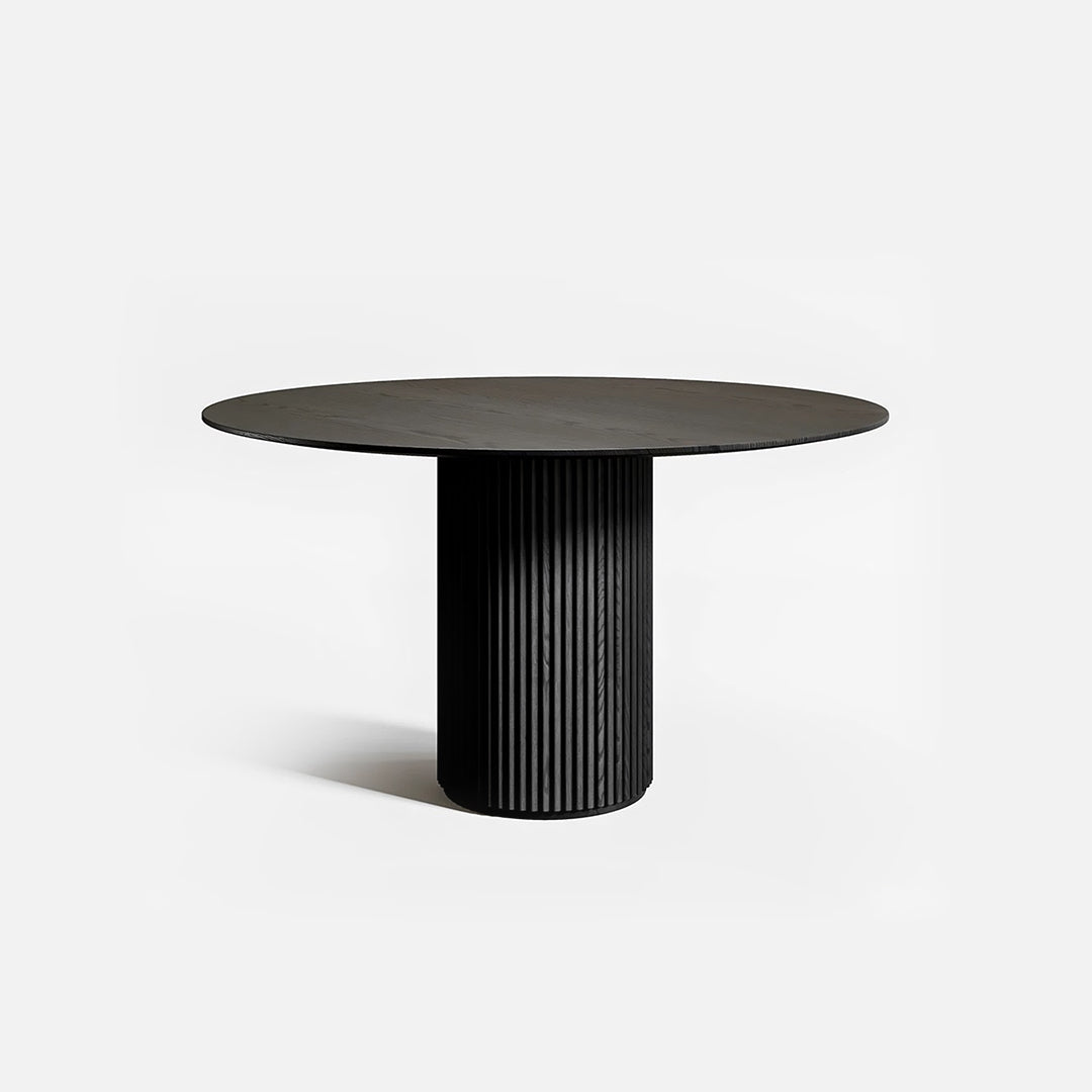 Ivar Round Dining Table, Oak Or  Walnut