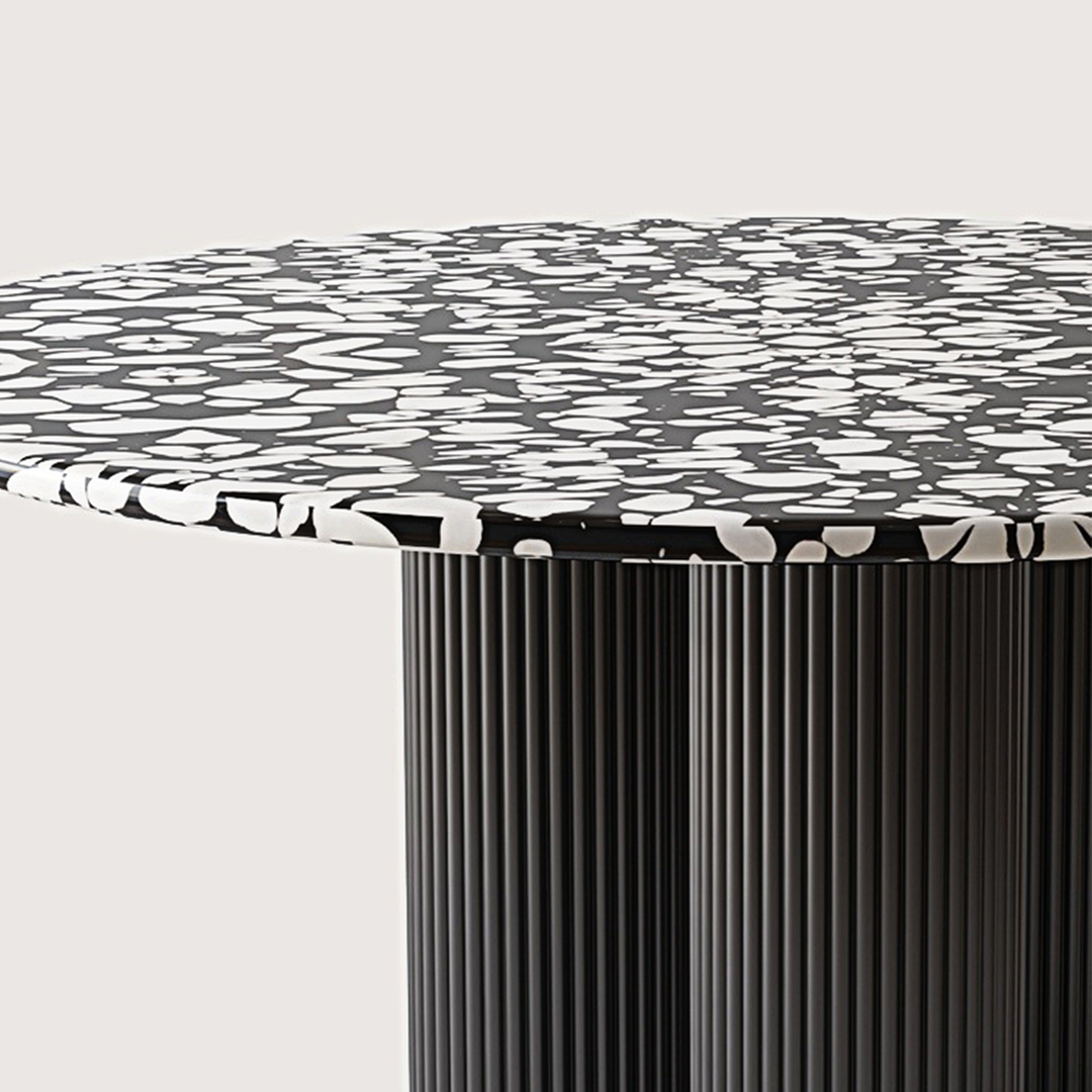 Martinez Small Round Dining Table, Marble-Weilai Concept-Weilai Concept
