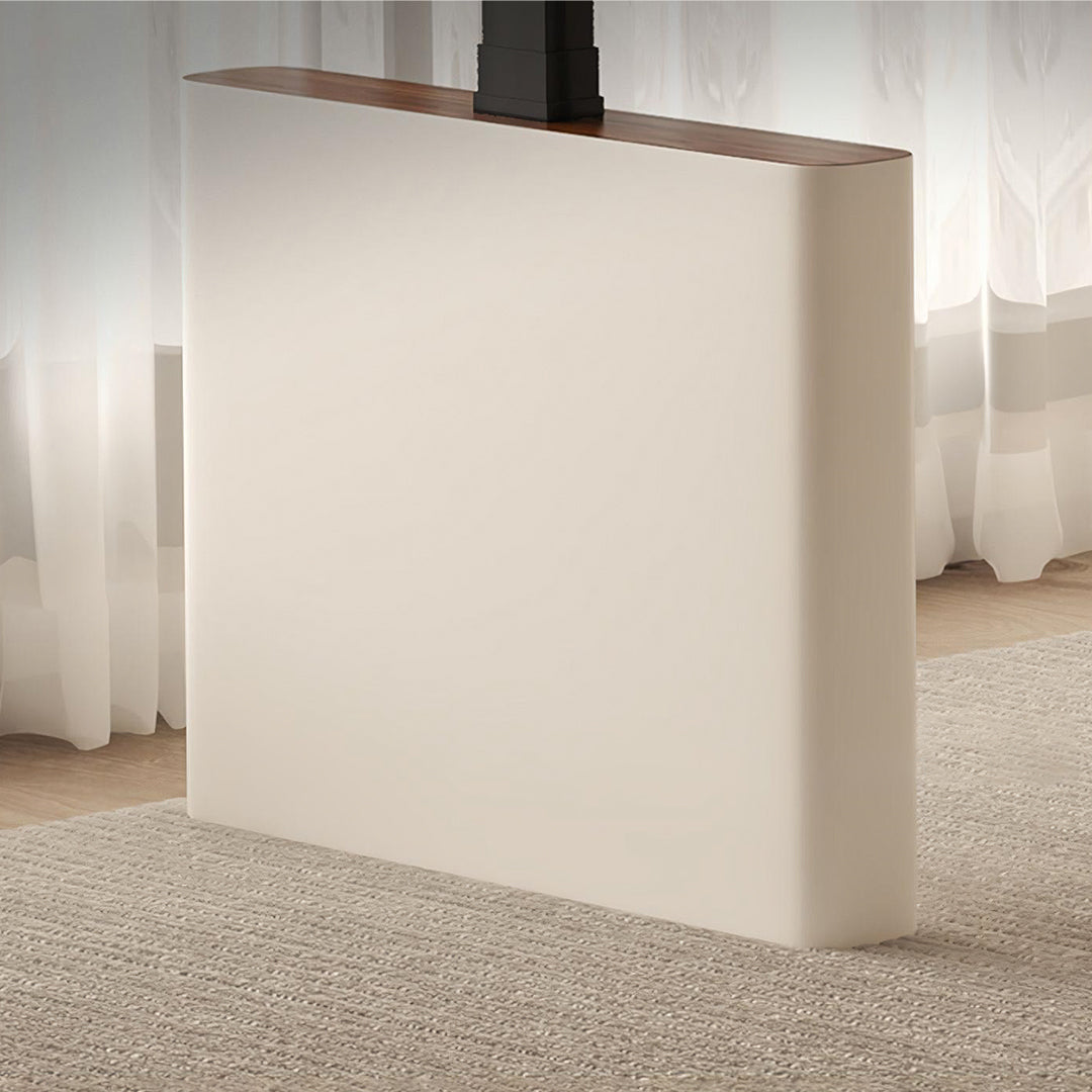 Atkinson Smart Corner Office Desk With Drawers, Cream