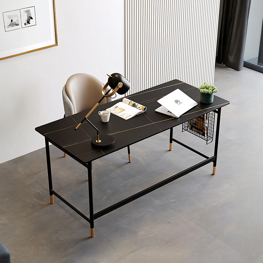 Bleeker Office Desk, Sintered Stone-Weilai Concept-Weilai Concept