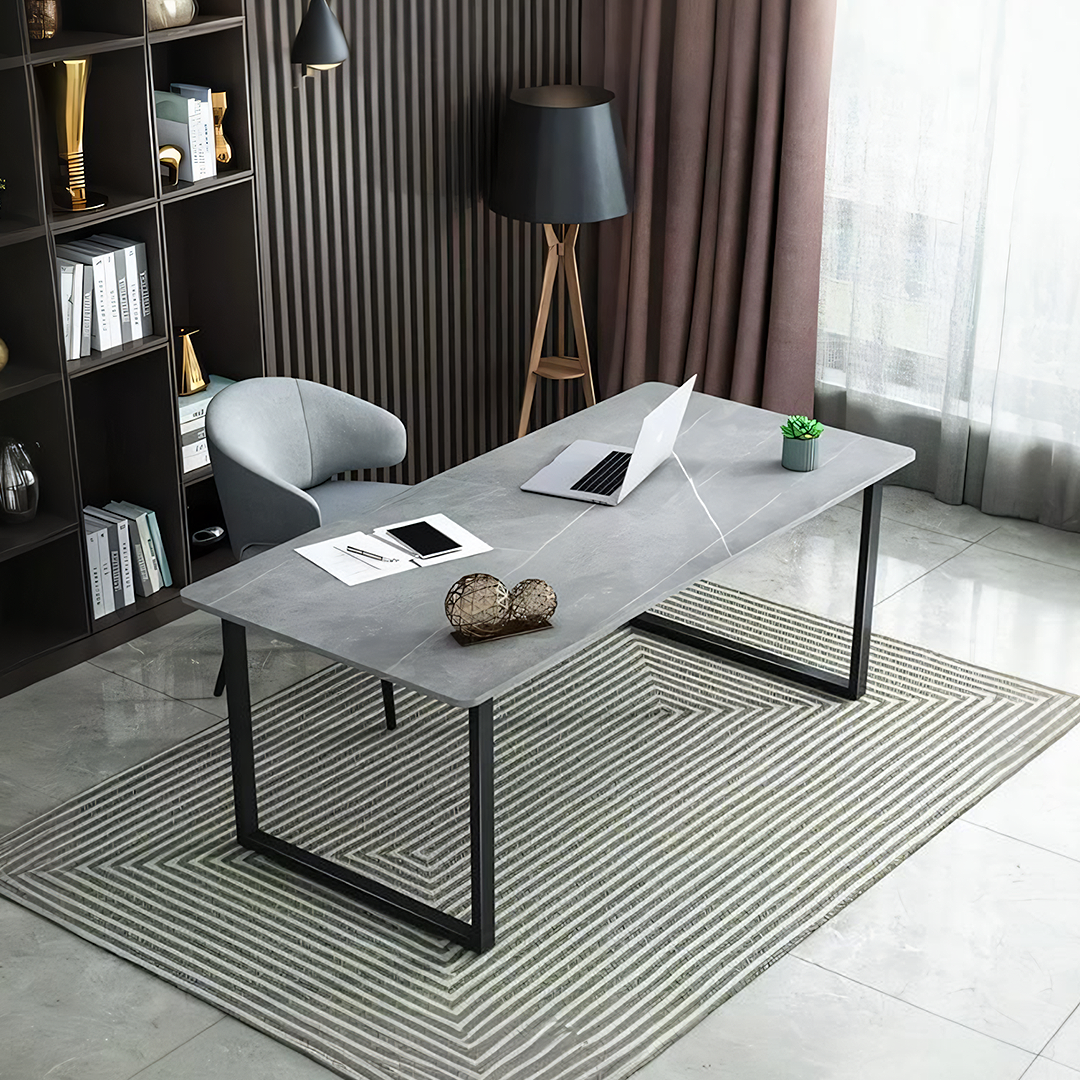 Casson Office Desk, Sintered Stone-Weilai Concept-Weilai Concept