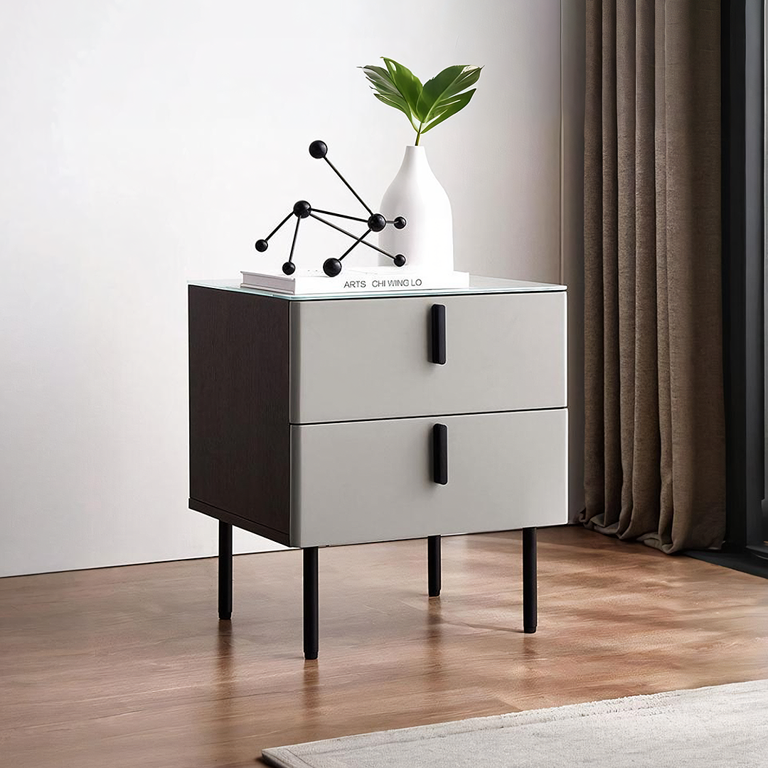 Ditzel Bedside Table, Light Grey-Weilai Concept-Weilai Concept