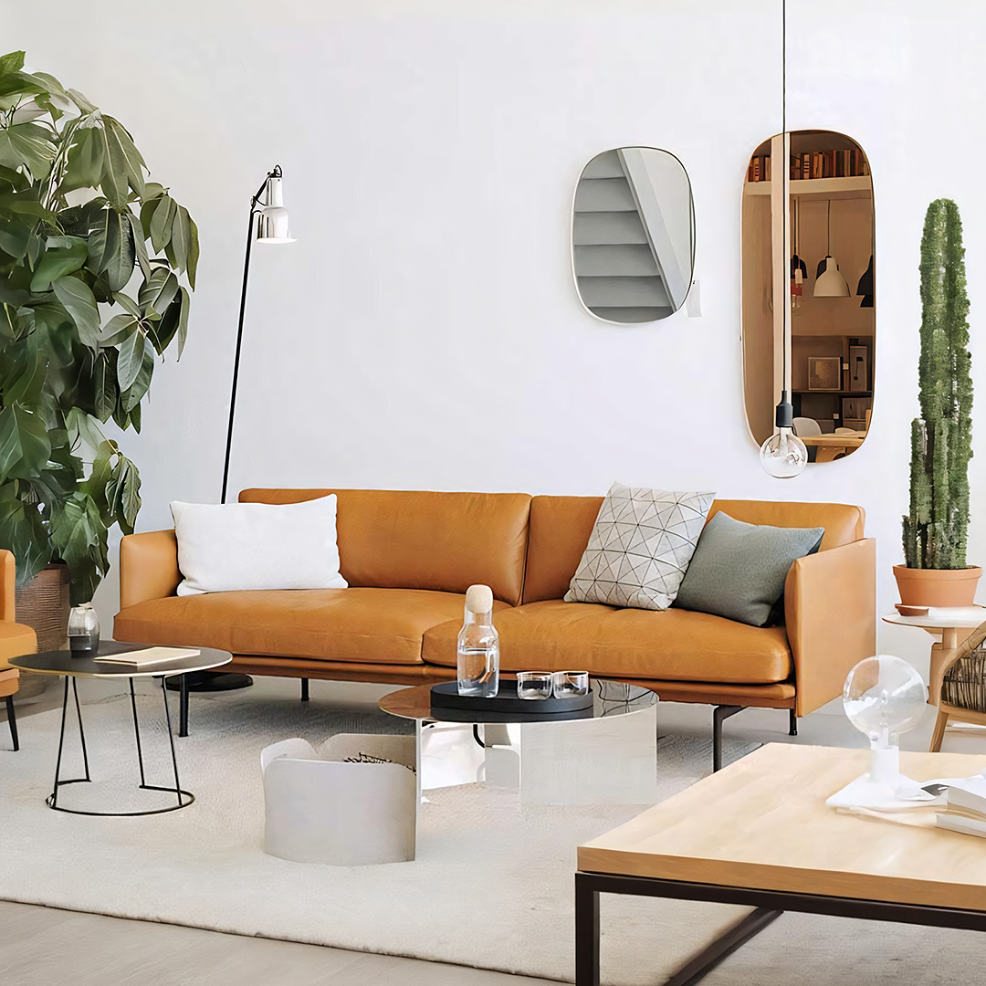 H81 Hamilton Two Seater / Three Seater Sofa, Italian Genuine Leather-Weilai Concept-Weilai Concept