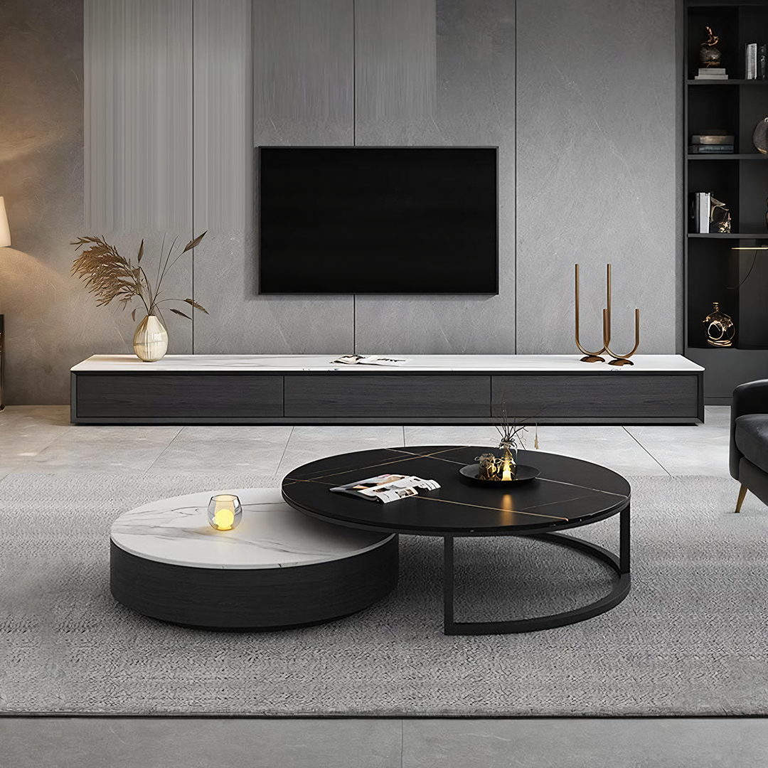 Kahoo TV Stand, Sintered Stone-Weilai Concept-Weilai Concept