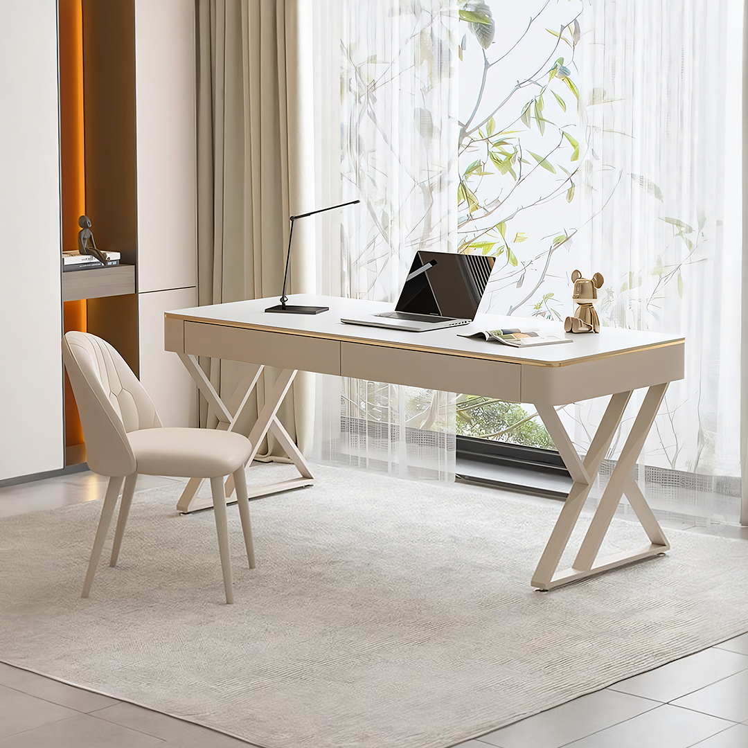 Versa Small Office Desk, Sintered Stone-Weilai Concept-Weilai Concept