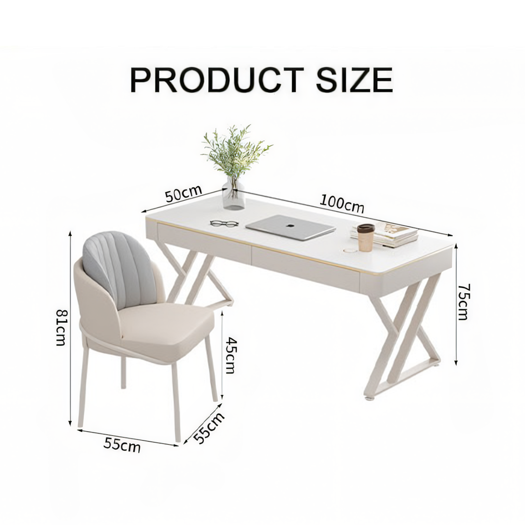 Versa Small Office Desk, Sintered Stone-Weilai Concept-Weilai Concept