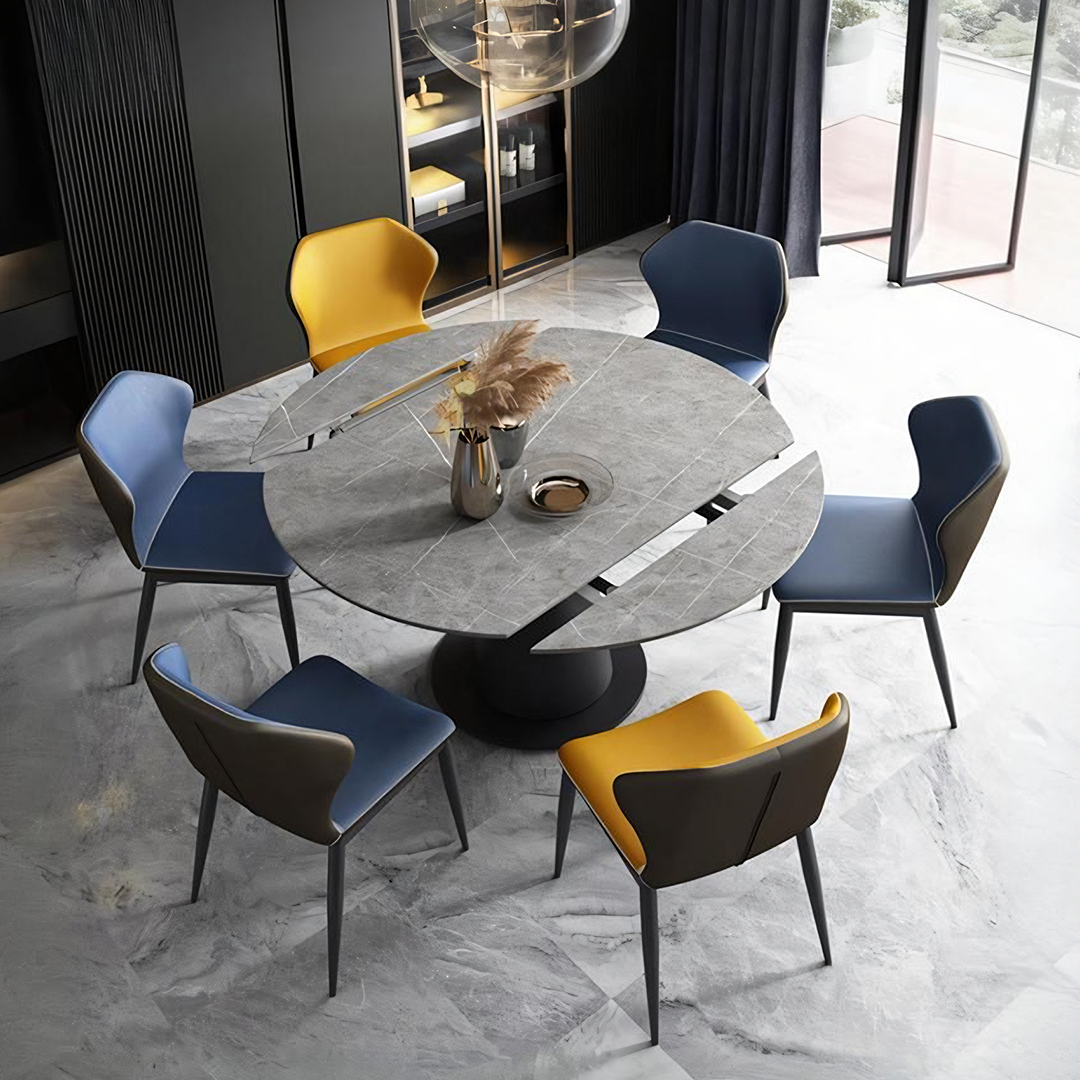 Lessie Extendable Dining Table, Sintered Stone-Weilai Concept-Weilai Concept