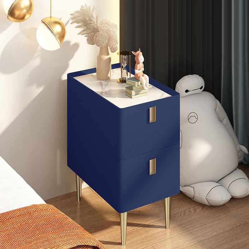 Corona Bedside Table-Weilai Concept-Blue-25cm-Weilai Concept