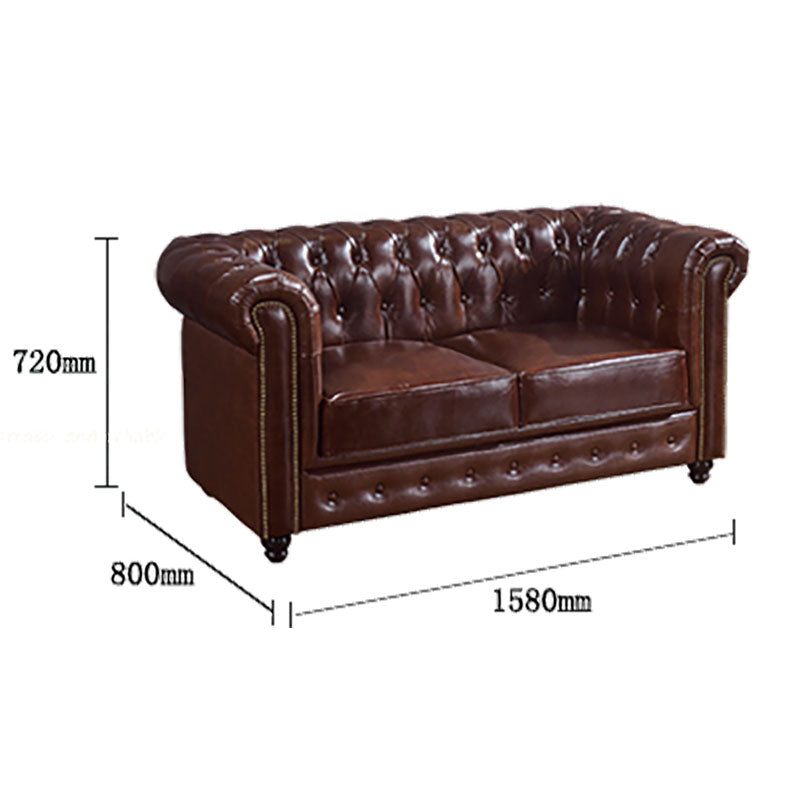 Vintage Chesterfield Three Seater Sofa-Weilai Concept-Weilai Concept