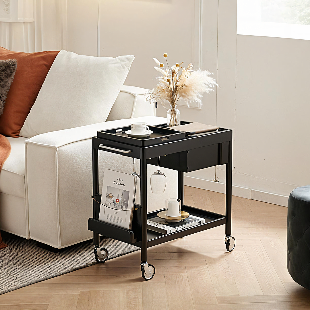 Orion With Magazine Rack Side Table-Weilai Concept-Weilai Concept