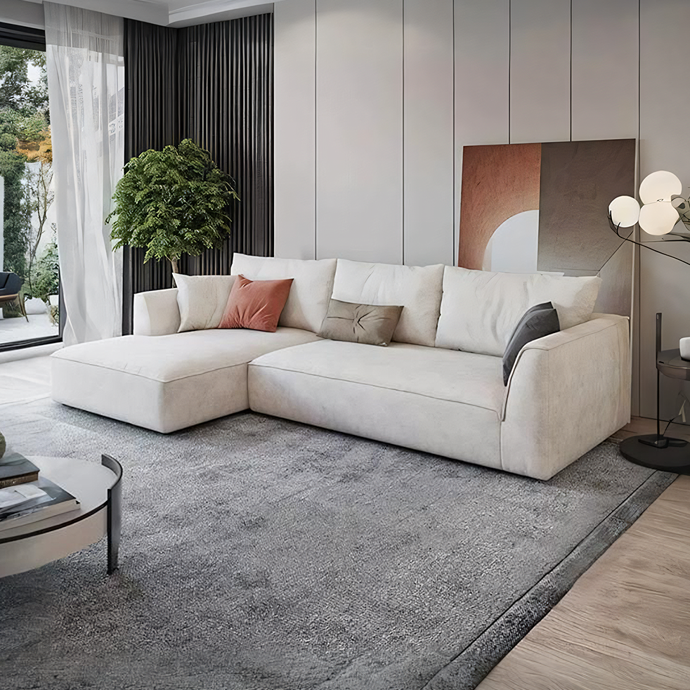 R77 Dexter Two Seater Corner Sofa, Leathaire-Weilai Concept-Weilai Concept