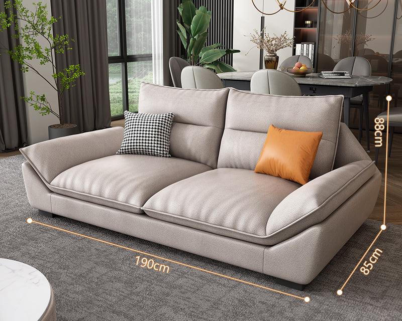 A900 Quinn Two Seater, Three Seater, Three Seater Corner Sofa, Leathaire-Sofas-Weilai Concept-Two Seater 190cm ( Comes in 1 Pc )-Weilai Concept