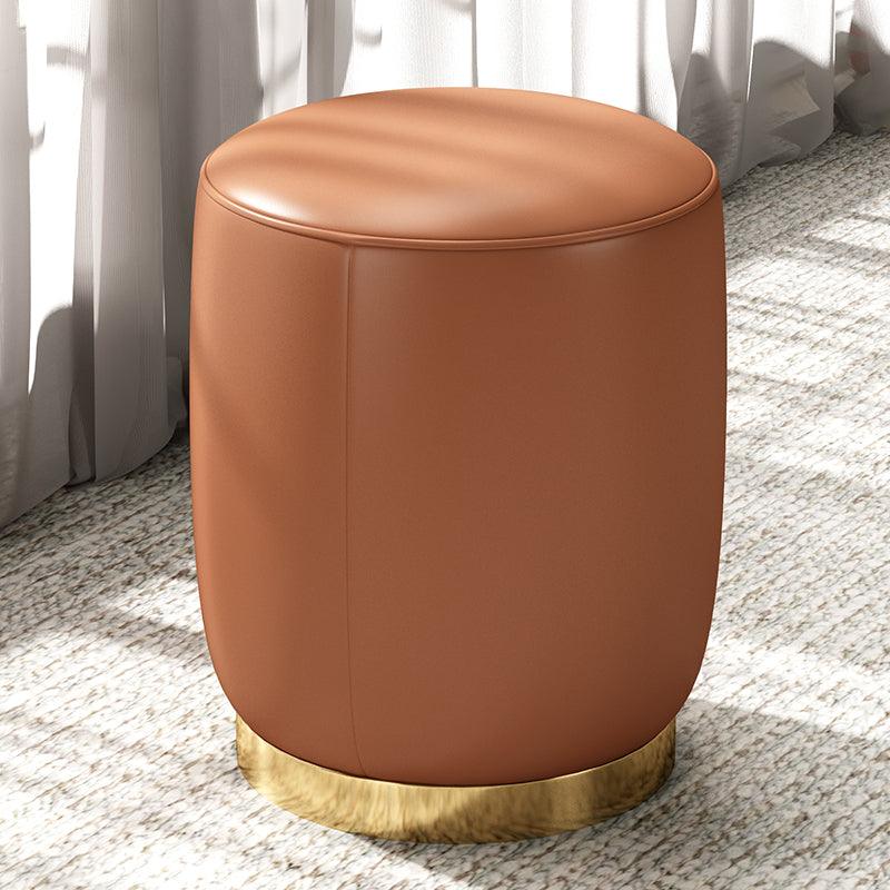 N89 Round Stool, Leather/ Velvet-Weilai Concept-Weilai Concept