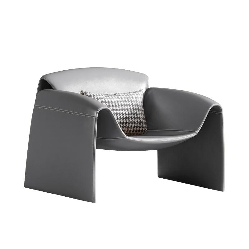 U Shape Armchair, Leather-Weilai Concept-Weilai Concept