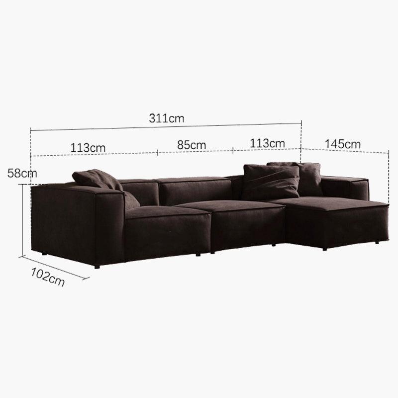Hee Nordic Sofa, Two Seater, Three Seater Sofa, Corner Sofa, Suede-Weilai Concept-Weilai Concept