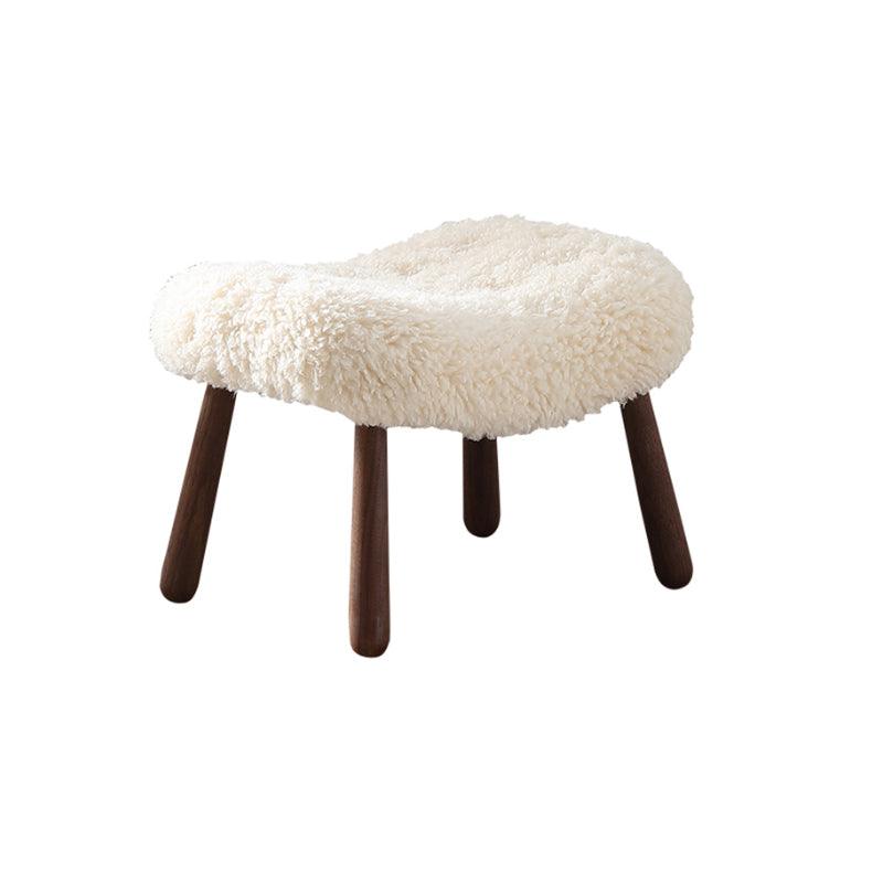 Philip Arc Sheepskin Armchair And Ottoman-Weilai Concept-Weilai Concept
