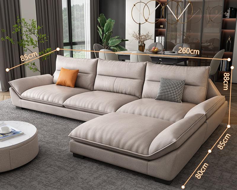 A900 Quinn Four Seater, Four Seater Corner Sofa, Leathaire-Sofas-Weilai Concept-Four Seater Corner 330cm-Weilai Concept