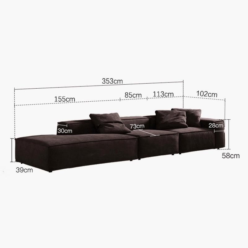 Hee Nordic Sofa, Two Seater, Three Seater Sofa, Corner Sofa, Suede-Weilai Concept-Weilai Concept