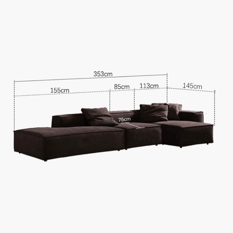 Hee Nordic Sofa, Two Seater, Three Seater Sofa, Corner Sofa, Suede-Weilai Concept-Weilai Concept