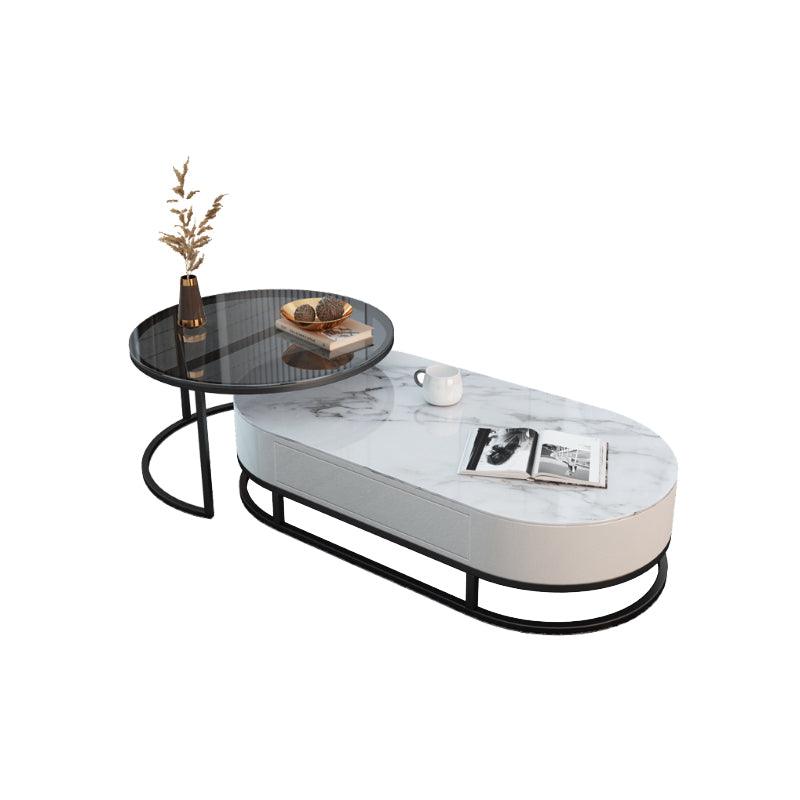 Hagy Nesting Coffee Table Set, Sintered Stone-Weilai Concept-Weilai Concept