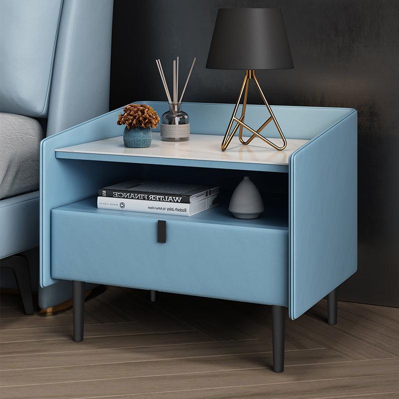 Insula Bedside Table-Weilai Concept-Blue-Weilai Concept
