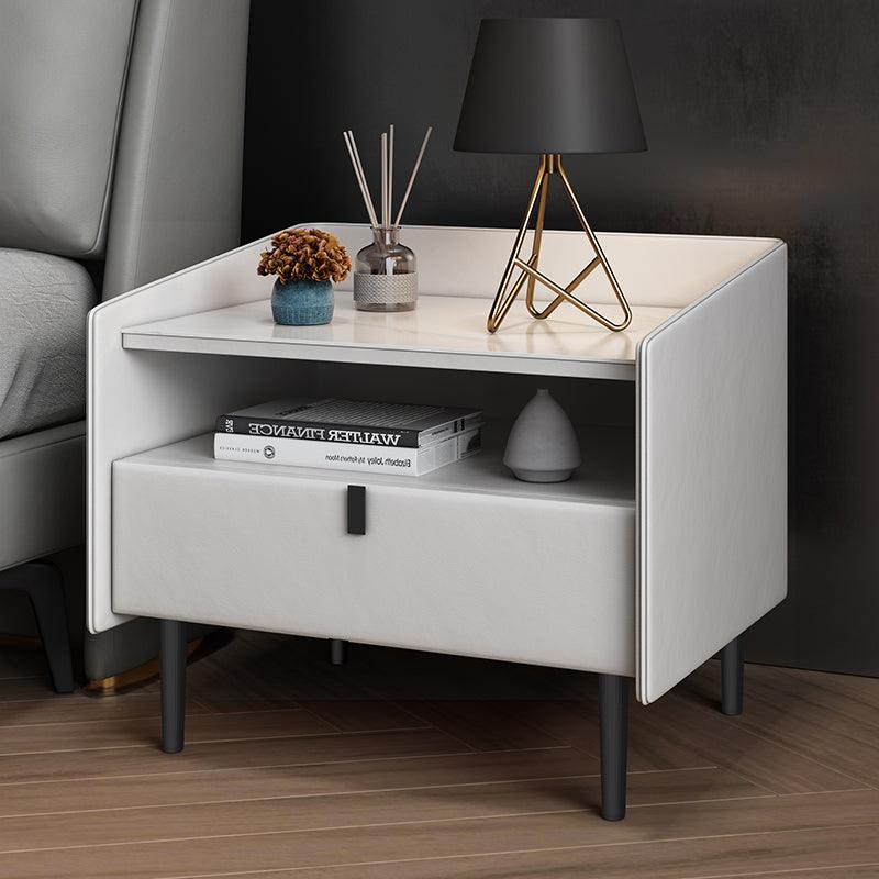 Insula Bedside Table-Weilai Concept-White-Weilai Concept
